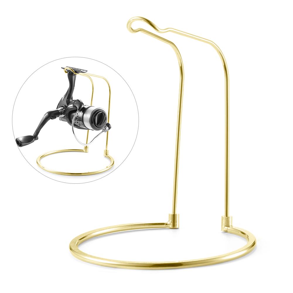 Spinnrollenständer Angelausrüstung Ständer Angelrollenregal Angelrollenzubehör 1 pc gold