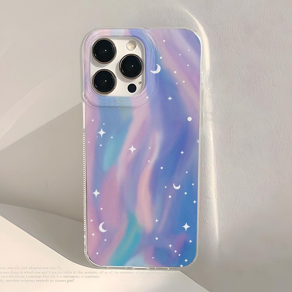 Glitter Starry Gradient Telefon Fall Für iPhone 16 Pro Fall Für iPhone 11 13 12 14 15 Pro Max Plus Laser Silber Stoßfest Abdeckung For iPhone 14 Plus gray