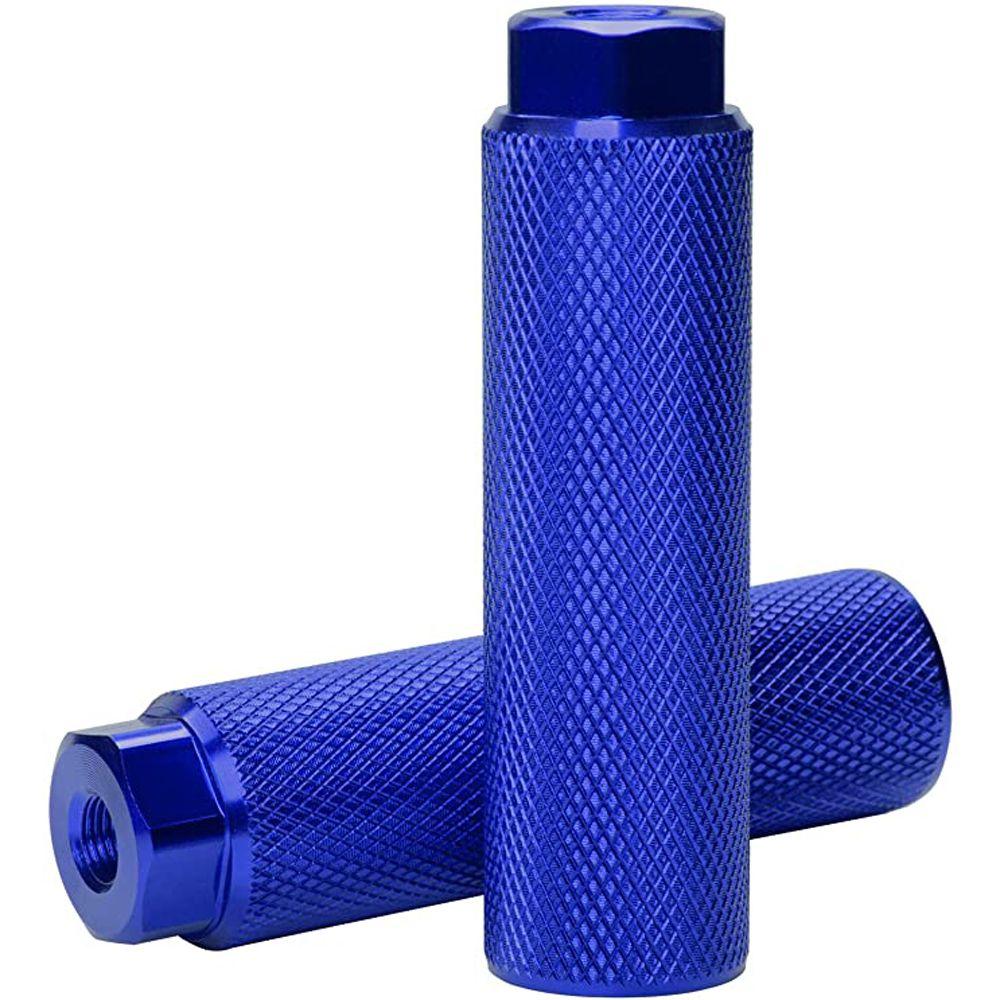 Rutschfeste Stunt-Pegs BMX-Pegs Hintere Pegs Fahrrad-Fußrasten Fahrradachse Pedal Fahrrad-Pegs Fahrrad-Fußrasten blau