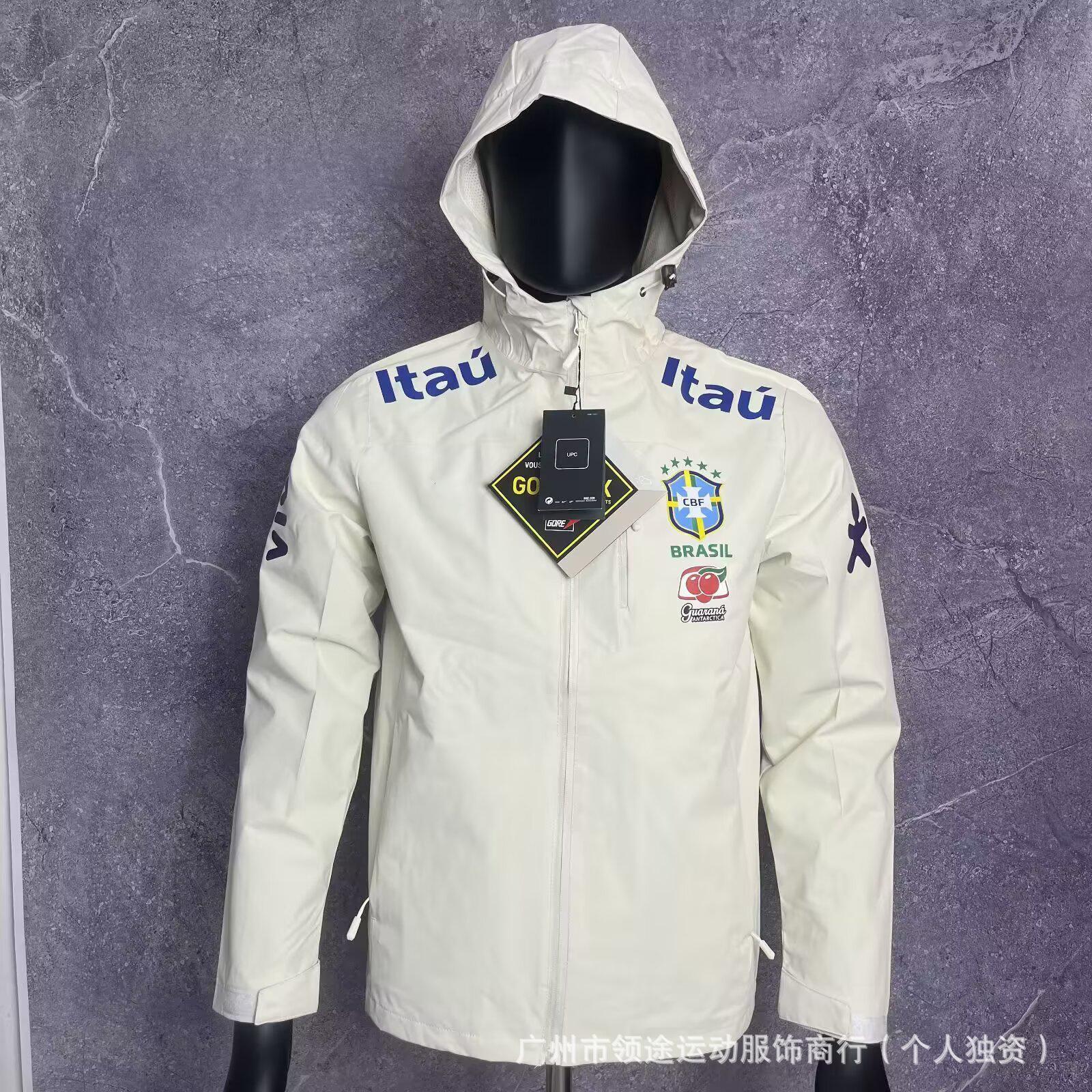 Brasilianische Jacke dünn Neymar gleicher Trainingsanzug Stil Herren und Damen Fußball Nationalmannschaft Jacke Jacke XXL