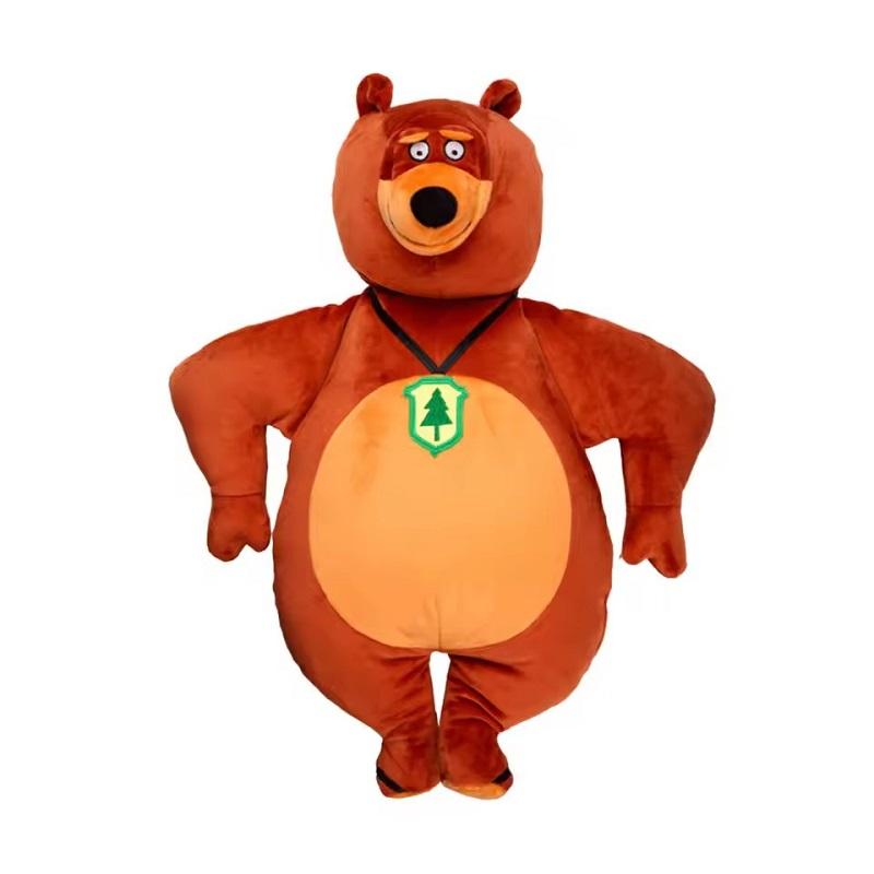 20-30cm Grizzy und die Lemminge Spielzeug Plüsch Grizzy und die Lemminge Spielzeug Plüsch Grizzy Lemminge Plüschtier Bär Stoff Geburtstagsgeschenk red
