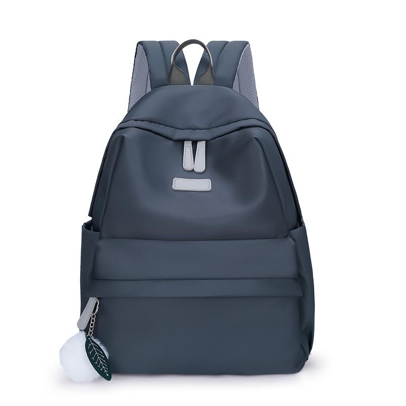 Oxford Rucksack Große Kapazität Outdoor Reise Rucksack Damen Einfarbiger Rucksack KTB blau