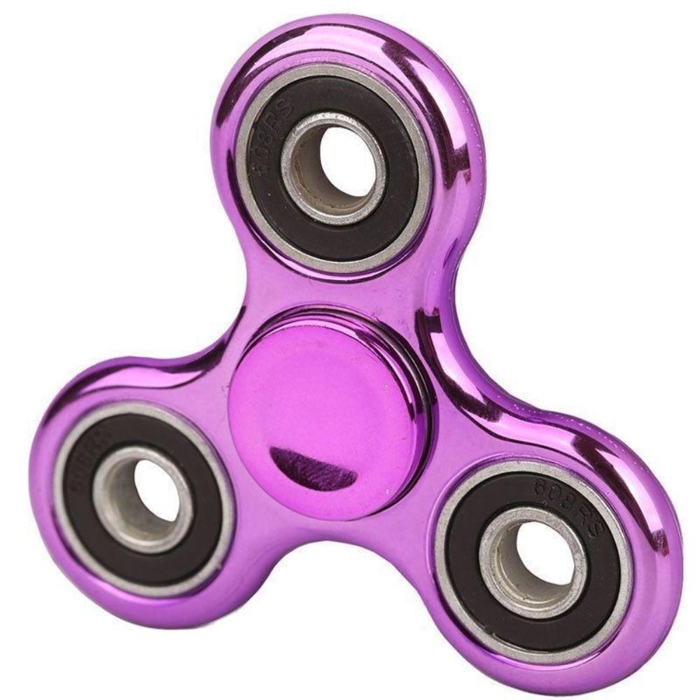 Cooler Fidget Spinner EDC Spinner für Bulk Angst Autismus ADHS Anti-Stress Tri-Spinner Hohe Qualität Erwachsener Kinder Spielzeug Zubehör rose rot