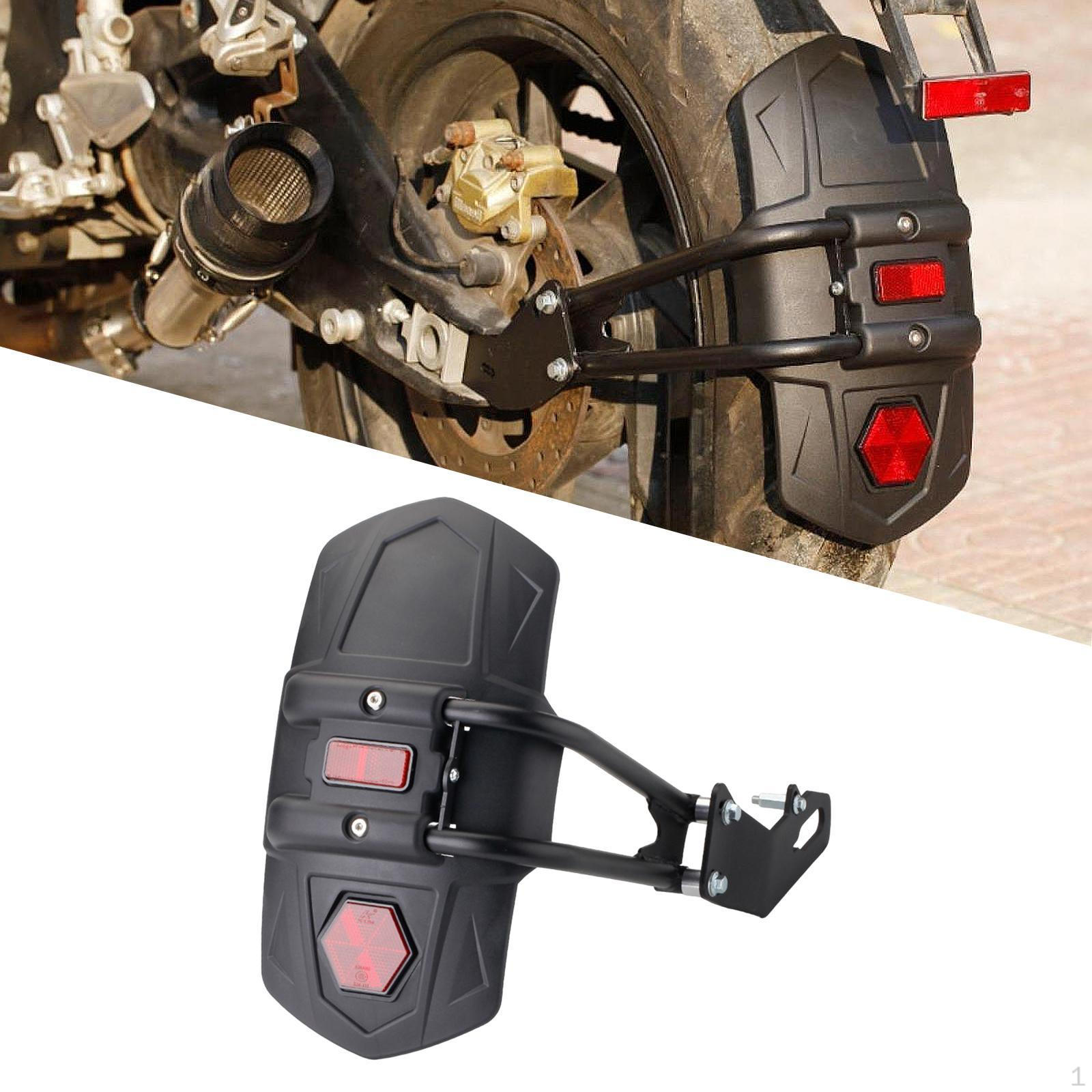 Universal Motorrad Verlängerter Kotflügel Ersatzzubehör Schwarz für Motorrad Ersatzteile mit