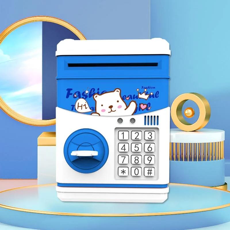 Elektronisches Sparschwein Safe Jungen Mädchen Sparschwein Kinder Digitale Münze Bargeld Ersparnisse Safe Geldautomat Geschenk