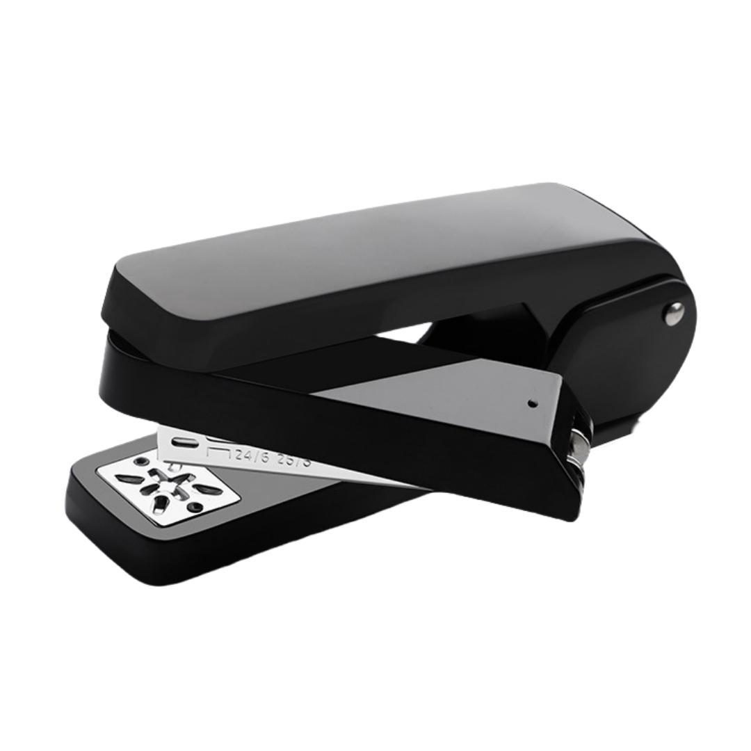 1 Stück Multifunktionaler 360-Grad-Drehhefter 1 Stück Kraftsparender Hefter - Weiß Bürobedarf - Kann 25 Blatt Papier auf einmal binden schwarz