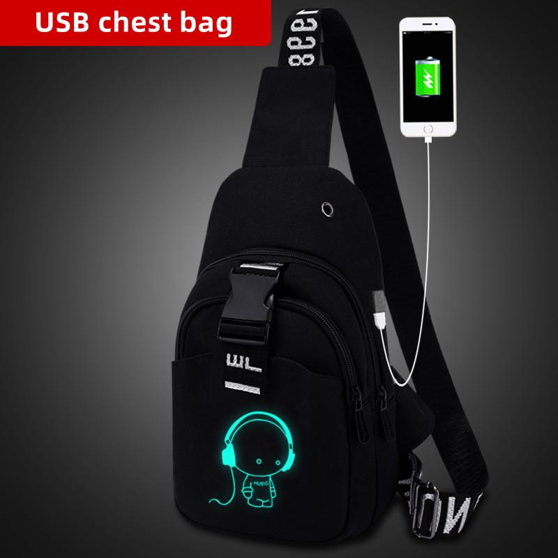 Neue Anti-diebstahl männer Tasche männer Brust Tasche Casual Umhängetasche Multifunktionale Schulter Tasche Leinwand Umhängetasche Lade