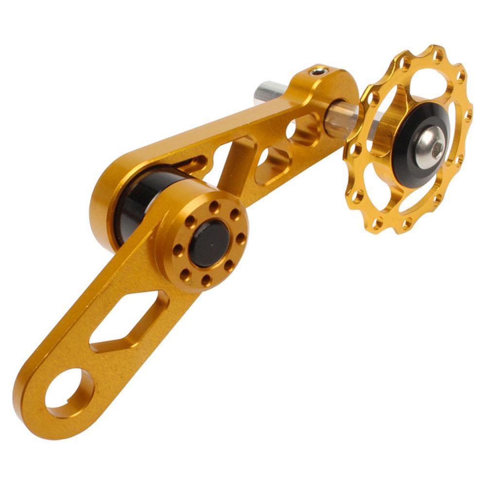 Fahrrad Leichtgewicht Einzele Gang Fahrradteile Fahrrad Kettenspanner Fahrradkettenstabilisator gold