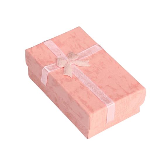 Dekorative, leichte, langlebige, feine Verarbeitung, schöne, visuelle Schmuck-Geschenkbox, Schmuck-Organizer rosa