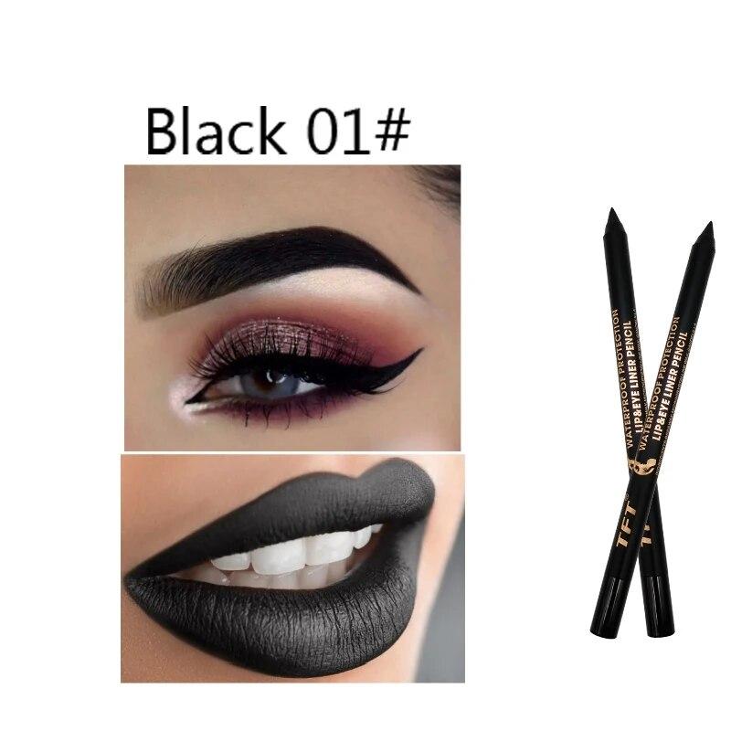 Langlebiger Lippenkonturenstift, 15 Farben, Make-up, kosmetischer Matt-weicher Lippenkonturenstift als Eyeliner-Stift für koreanisches Damen-Make-up 01#