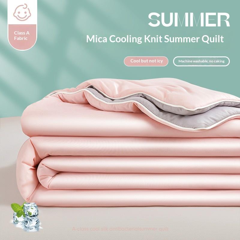 Kühlendes Sommerbettdecke aus Eis-Seide Klasse A, Dünne Decke maschinenwaschbar, Einzel- und Doppelbettgröße Klimaanlagen-Bettdecke Only one gift bag