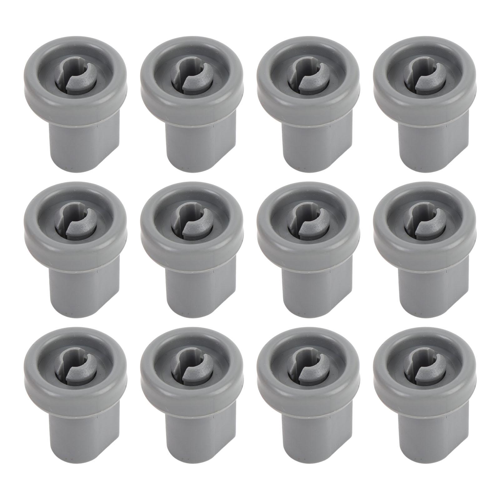 12 STÜCKE Geschirrspüler Räder Unterer Geschirrkorb Rollen-Set Hochfest Robust PP Flexibler Geschirrspüler