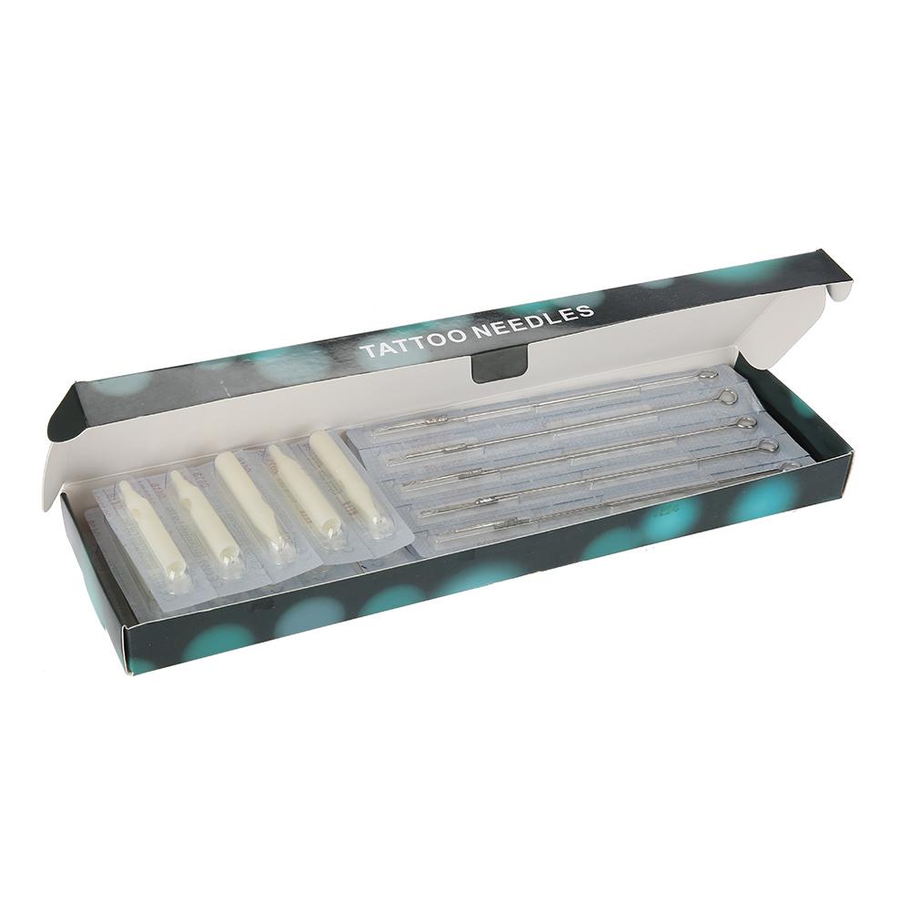Einweg-Tattoo-Spitzen   Edelstahl-Nadelset Sterilisiertes Tattoo-Werkzeug 15Rl   15RT 15RL + 15RT