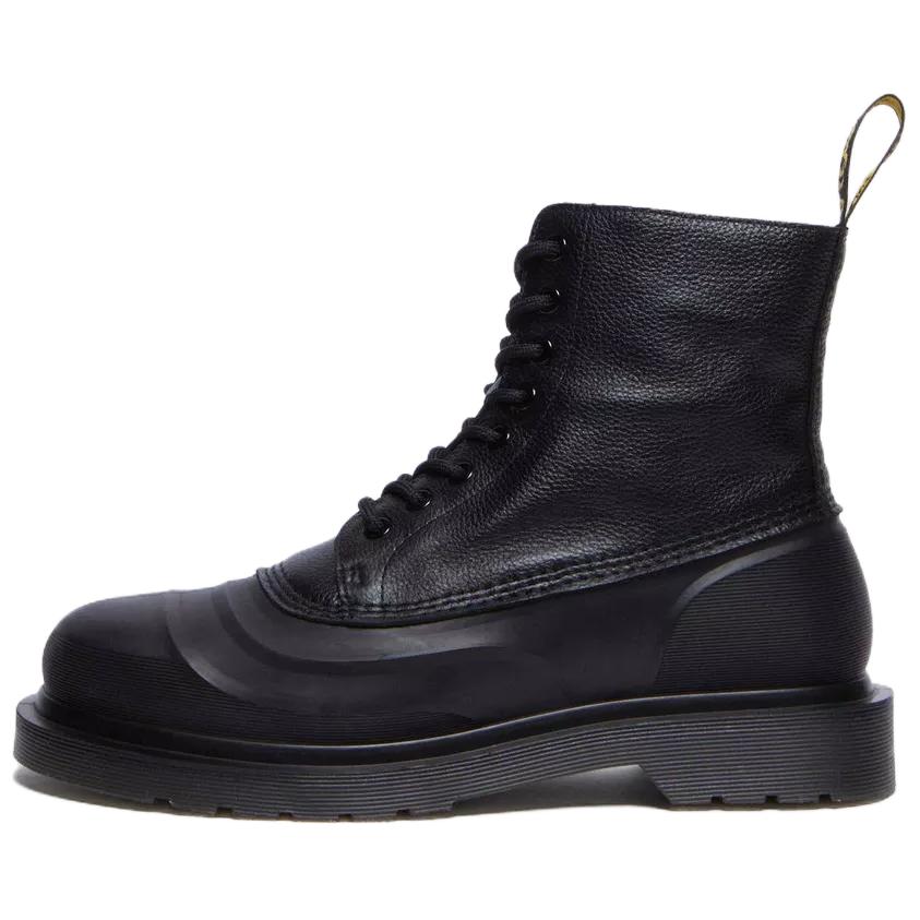 DR. Martens 1460 Leder Mode Runde Zehe Kurze Stiefel Unisex Stiefel Schwarz 32119001 41