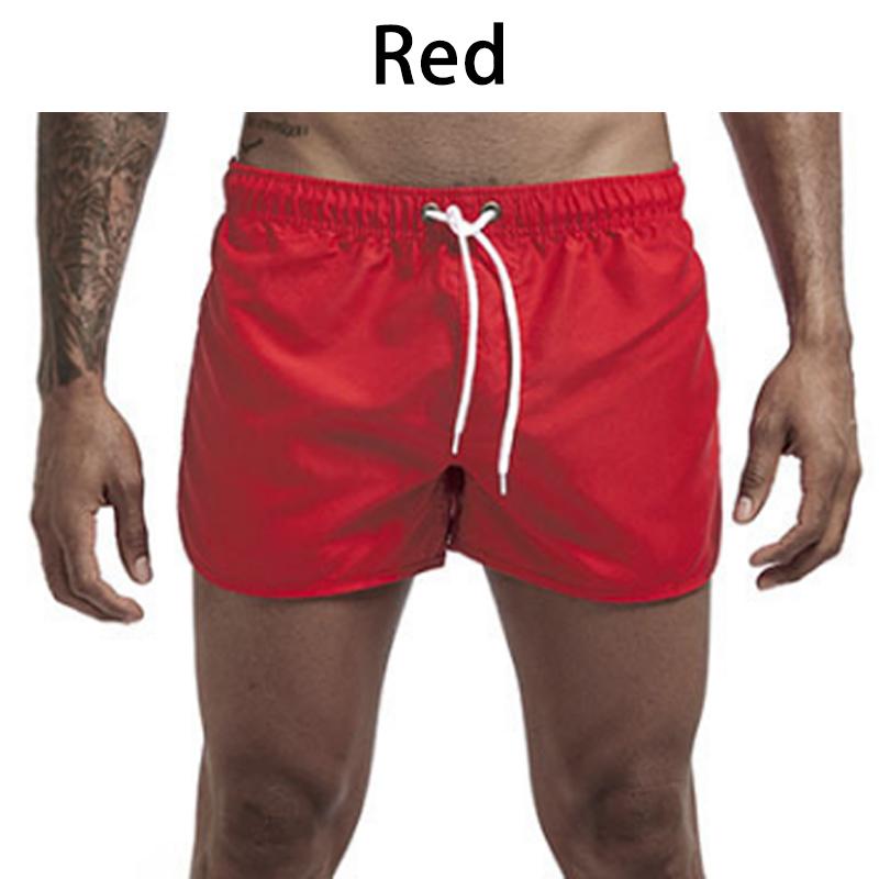 13 Farben Schnell trocknende Shorts Laufsport Shorts Herren Shorts Sommer Strand Shorts Boxershorts M rot