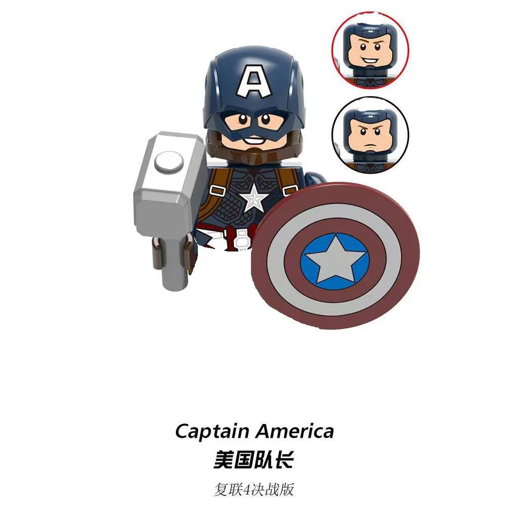 Marvel Mini Figur Geschenk Bausteine Spielzeug Kinder DIY Puzzle Zusammenbau Spielzeug Geburtstagsgeschenk Actionfigur MK85 braun