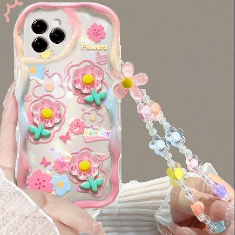 3D Blume Tier Hülle Für Samsung Galaxy S25 S24 S23 S22 S21 Plus Ultra S20 S21 S24 FE A54 A15 S23+ S24FE 5G Hülle Mit Kette Samsung S21FE
