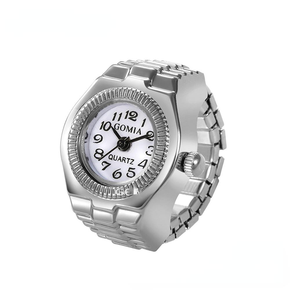 1 Stück Quarzuhr Ringuhr Ziffernblatt Rechteck Unisex Modeschmuck Geschenke