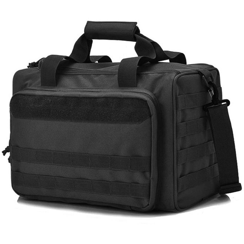 Range Bag, Aufbewahrungstasche, Umhängetasche, Outdoor-Ausrüstungs-Organizer, Outdoor-Fan-Handtasche, großes Fassungsvermögen schwarz