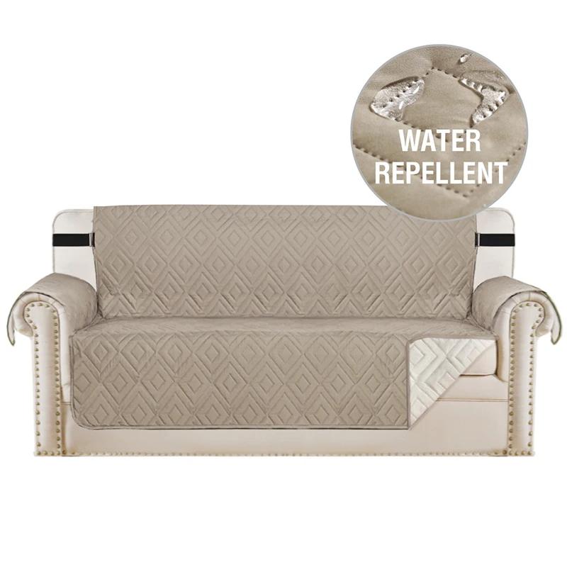 Wasserdichter Sofabezug Verschleißfester Couchbezug für Hund Haustier Kinder Sessel Sessel Möbel Überwürfe 1/2/3 Sitzer Schutzbezug 1 seater gray