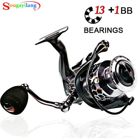 Spinning Angelrollen links/rechts Süßwasser Salzwasser 14 Kugellager Angelrolle 3000