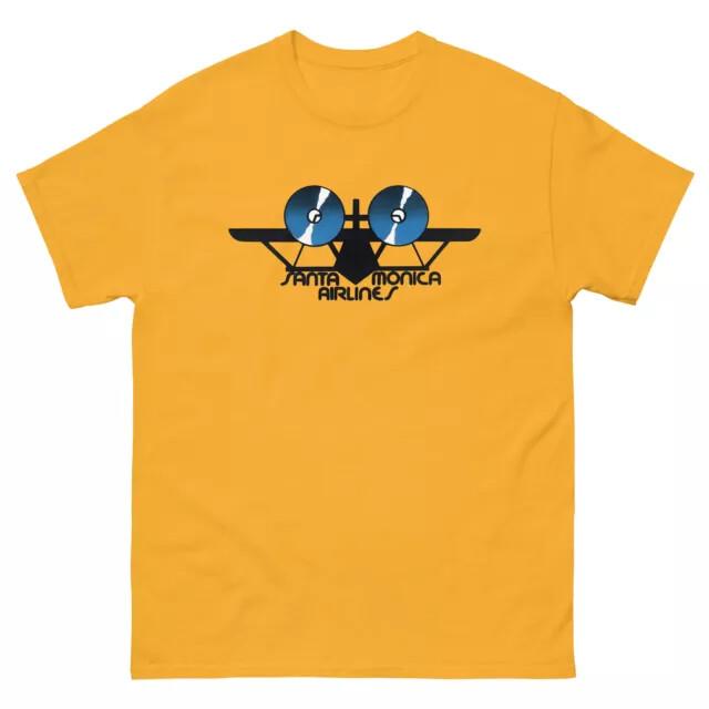 Santa Monica Airlines Skateboards Retro Flugzeug Flugzeug Skate T-Shirt Design Unisex T-Shirt L black
