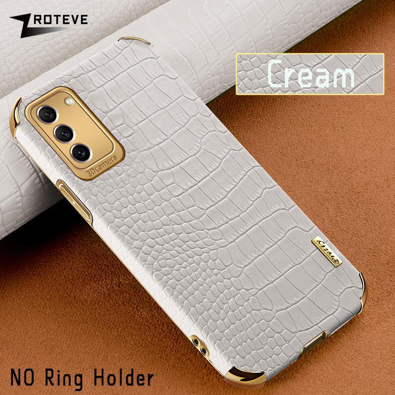 S23 Hülle Krokodilmuster Lederhülle für Samsung Galaxy S22 S21 Ultra S20 FE Note 20 9 10 Lite Note20 S10 Plus Hüllen Galaxy Note 20 Ultra off-weiße