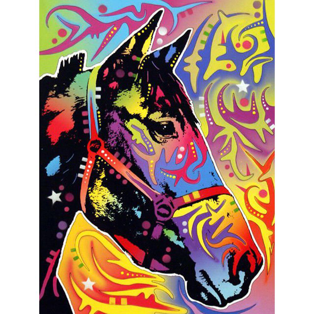 5D DIY Diamant Malerei Voll Bohrer Pferd Diamant Stickerei Tier Bild Strass 20X30CM