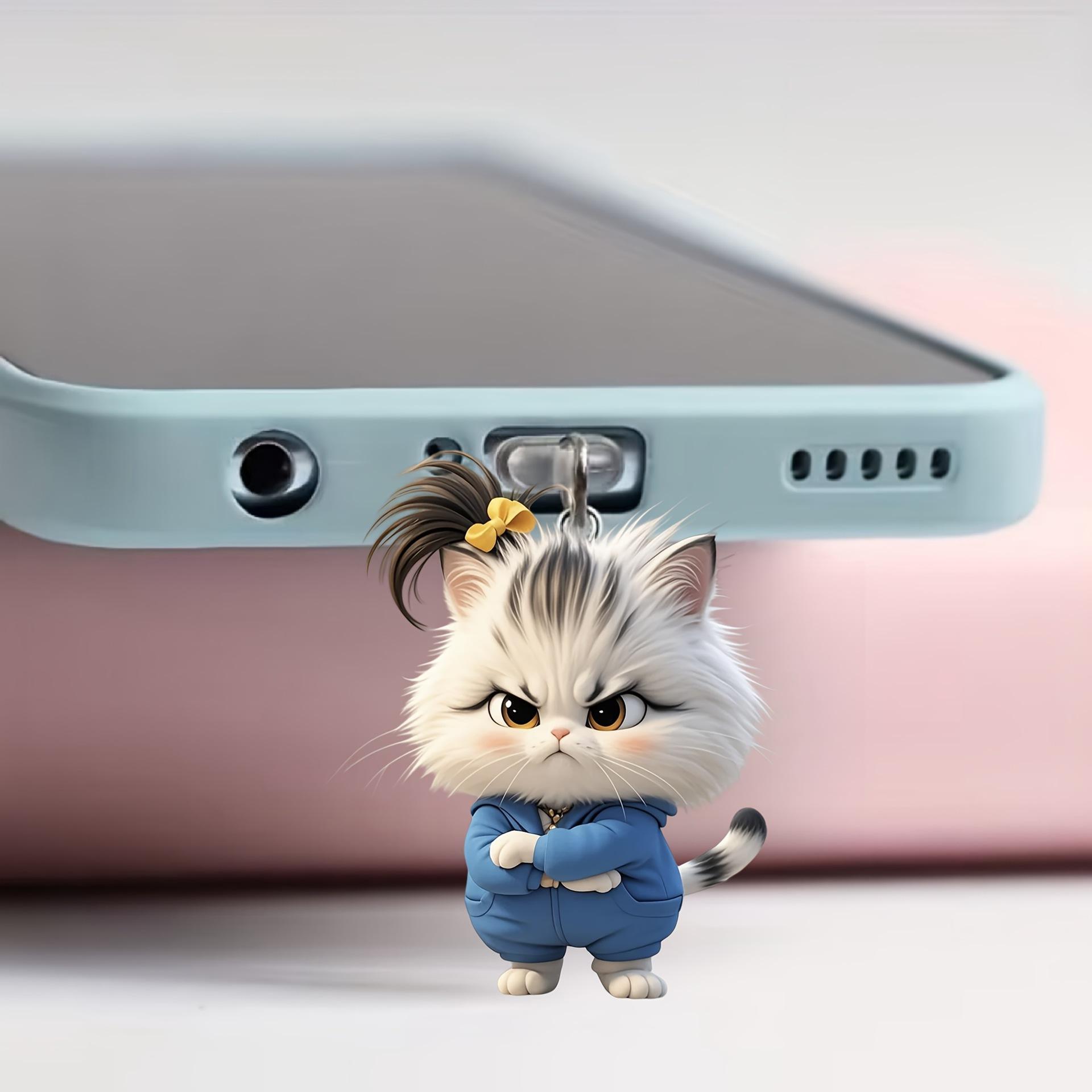 Silikon-Staubschutzstecker für Mobiltelefon, geeignet für Android C-Port-Ladeanschluss One Size blau