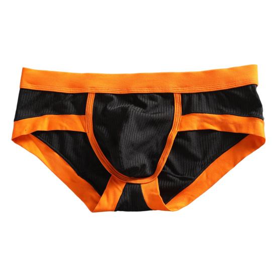 Innen tragen superweiche, trendige, eng anliegende, kontrastfarbene, schweißabsorbierende Unterhosen für Männer 3XL schwarz