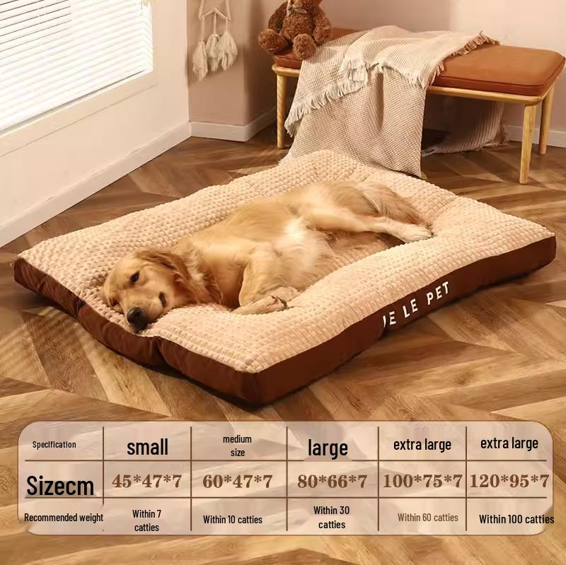 Gemütliches Winter-Hundekissen: Große, Waschbare, Ganzjahres-Schlafmatte & Bett 3XL - Up to 45 kg (99 lbs)