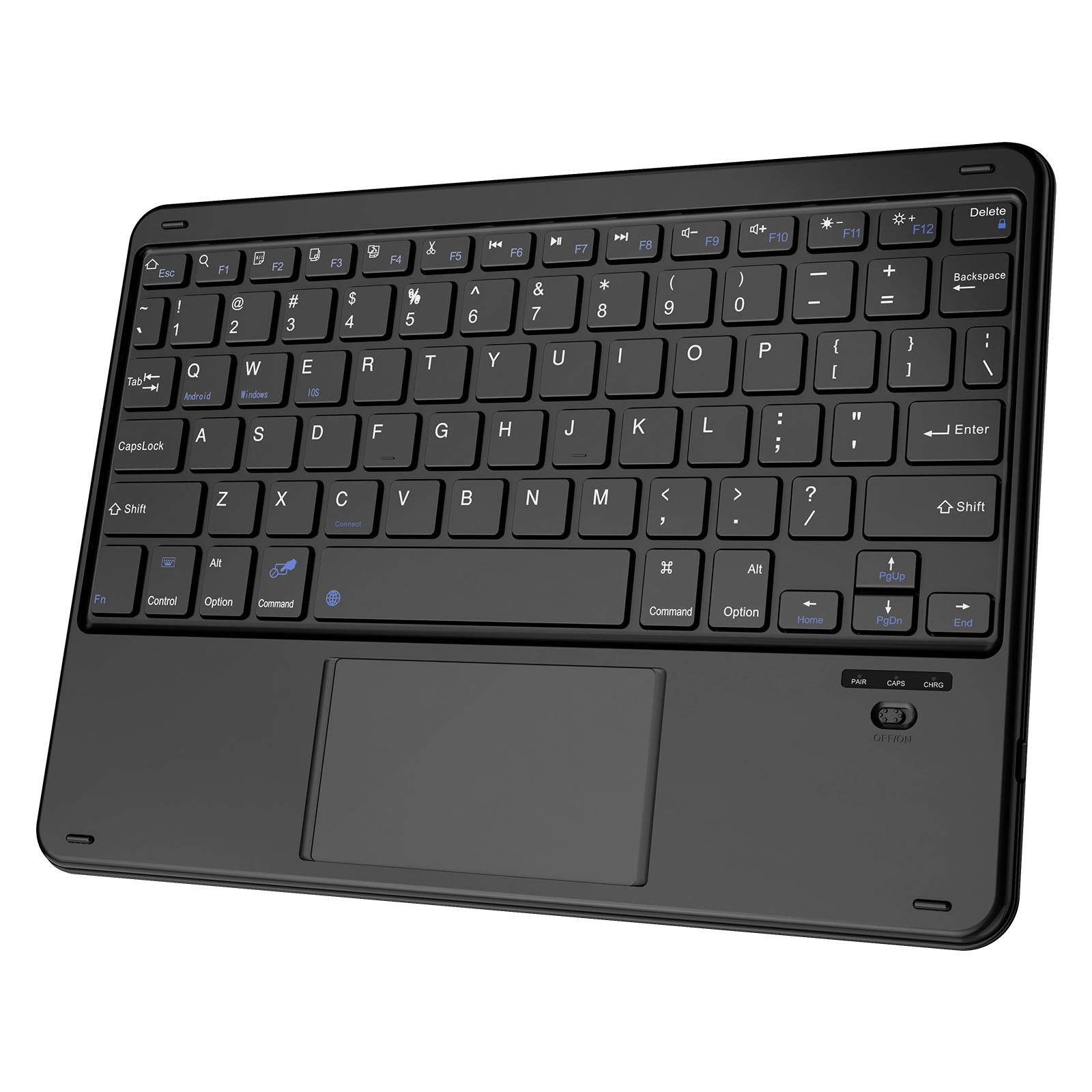 Blackview K2 Bluetooth-Tastatur, kabellose Tastatur für PC, Tablet, QWERTY-Layout English schwarz
