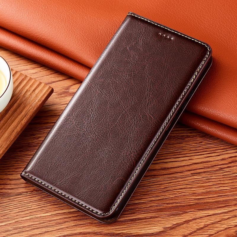 Luxus Echtleder Handyhülle Für Samsung Galaxy M32 M33 M42 M52 M53 M54 M62 4G 5G Flip Wallet Handyhülle Coque Funda Samsung Galaxy M62 kaffeebraun