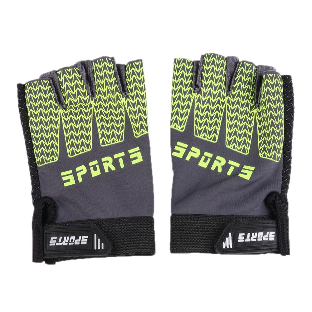 Kinder Halbfingerhandschuhe Outdoor Reiten Rollschuhhandschuhe für Frühling und Sommer Jungen und Mädchen Fahrräder Rutschfeste Mehrfarbige Handschuhe M