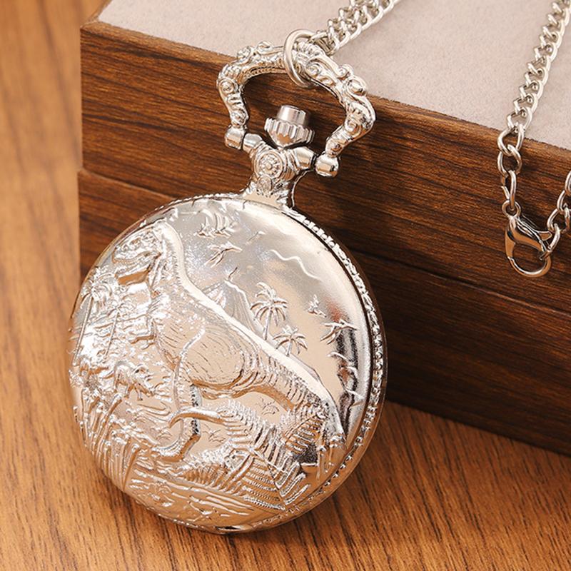 Modische, klassische Herren-Quarzuhr. Taschenuhr mit Vintage-Gedenkhalskettenanhänger, ideale Wahl als Geschenk für Männer und Frauen.