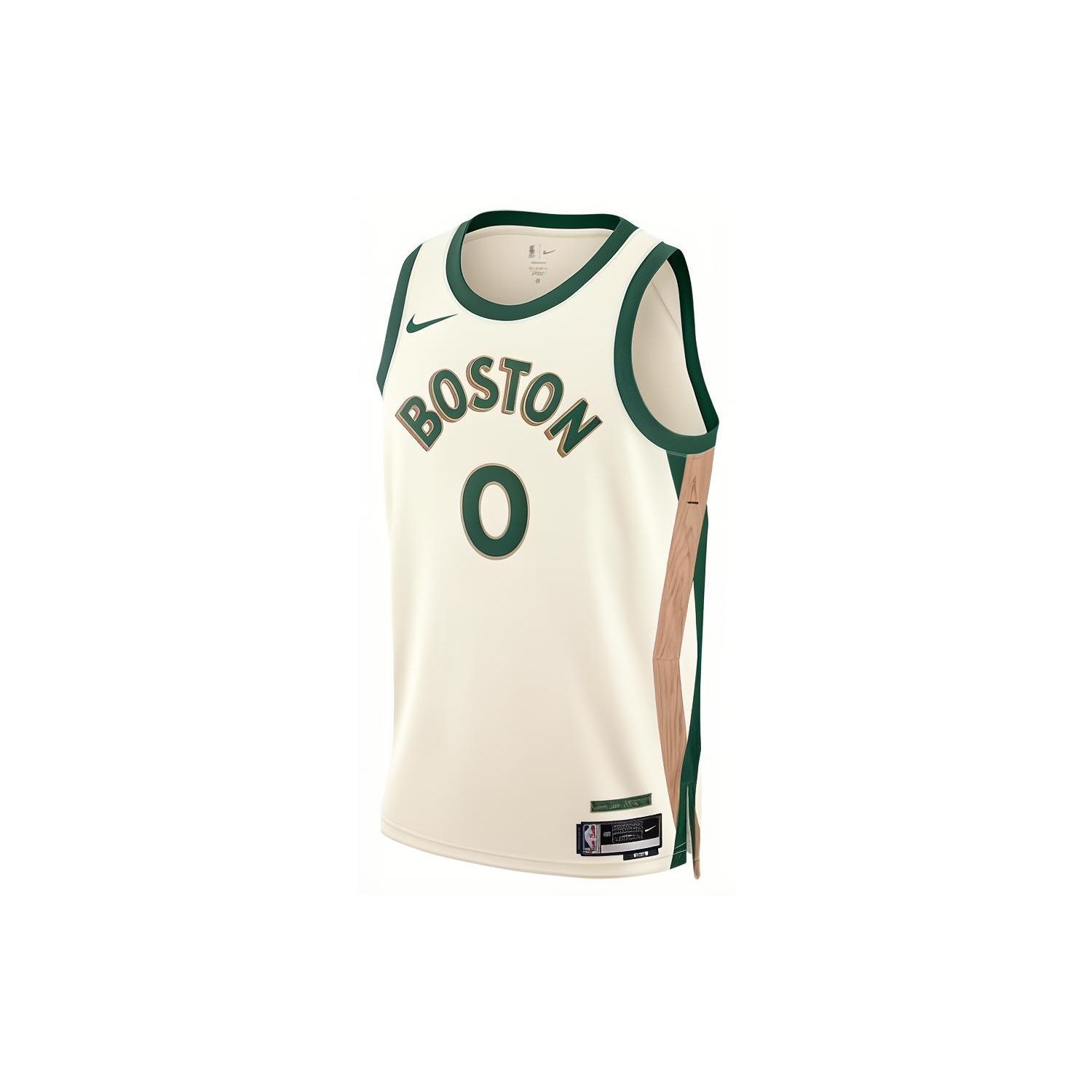 Nike NBA Jayson Tatum Nr.. 0 Boston Celtics City Edition Swingman Trikot Herren Trikot Weiß DX8488-133 XXXL