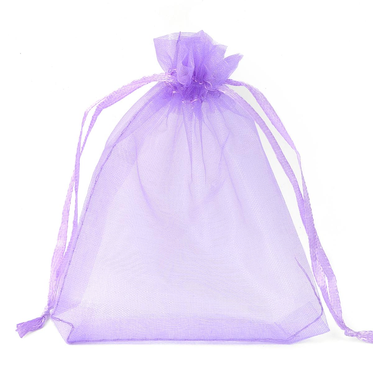 50 teile/beutel Einstellbare Kordelzug Organza Taschen Schmuck Verpackung Taschen Candy Hochzeit Taschen Geschenke Beutel 9x12cm violett
