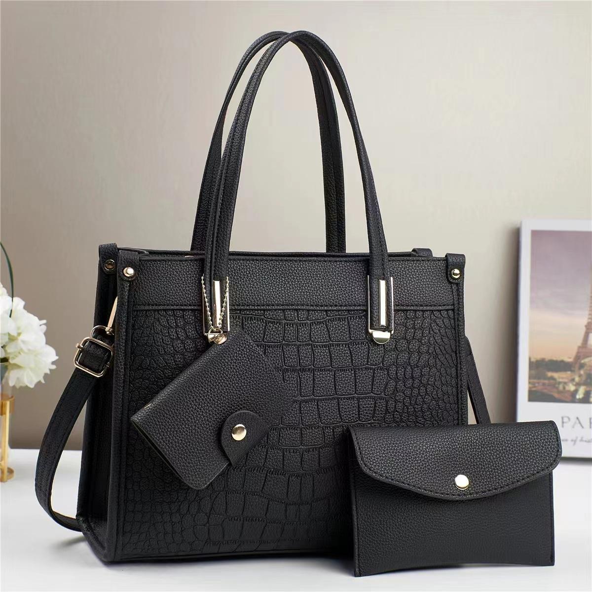 Neue Stone Grain Bag Temperament Handtasche mit Muttertasche Großraum Single Shoulder Casual Crossbody Bag . white