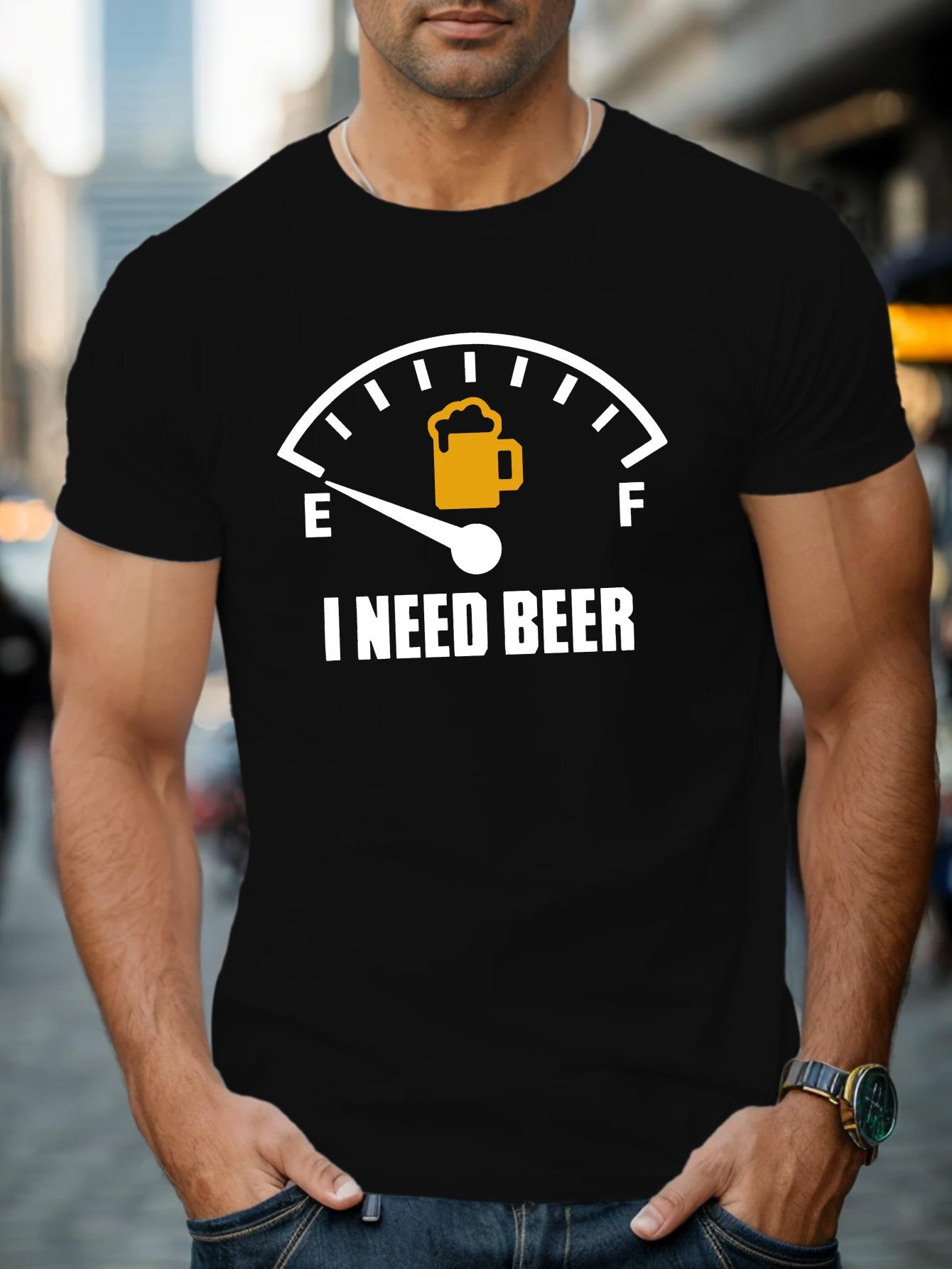 Bier-Messgerät Ich Brauche Bier Grafik T-Shirt XXXL brown