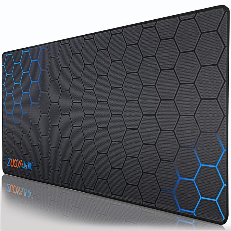 VAORLO Extra großes Mauspad, alte Weltkarte, Gaming-Mauspad, rutschfestes Naturkautschuk mit arretierbarem Rand, Gaming-Mauspad 90*40cm schwarz