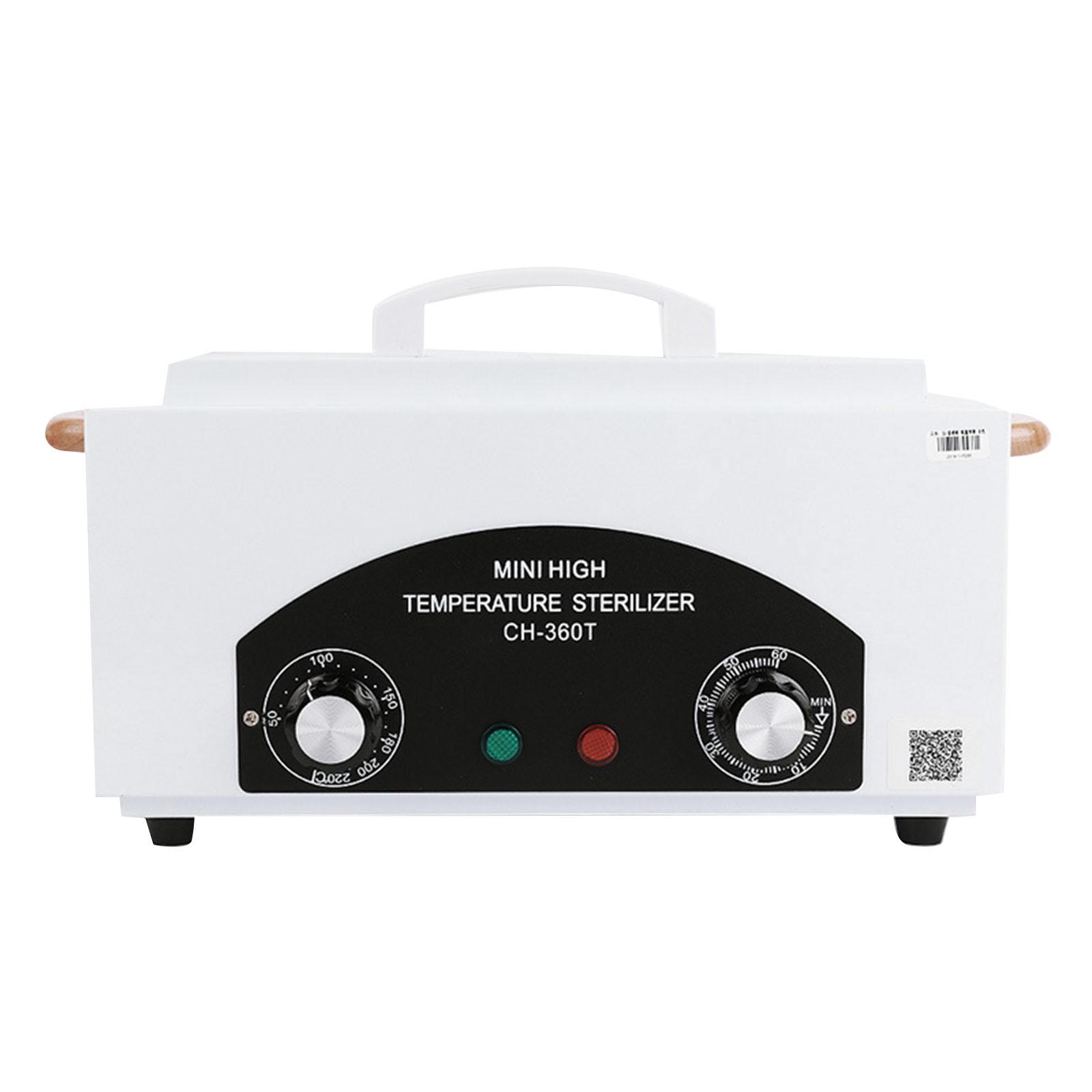 Hochtemperatur-Sterilisationsbox für Metallwerkzeuge, Reinigungsbox, Friseur, Haar, Schönheit, Maniküre, Pediküre EU Plug weiß