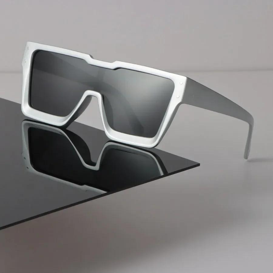 Retro Quadratische Sonnenbrille Damen Herren Luxus Designer Spiegel Sonnenbrille Damen Herren Bonbonfarben Oculos De Sol Reise Premium Qualität Other gray