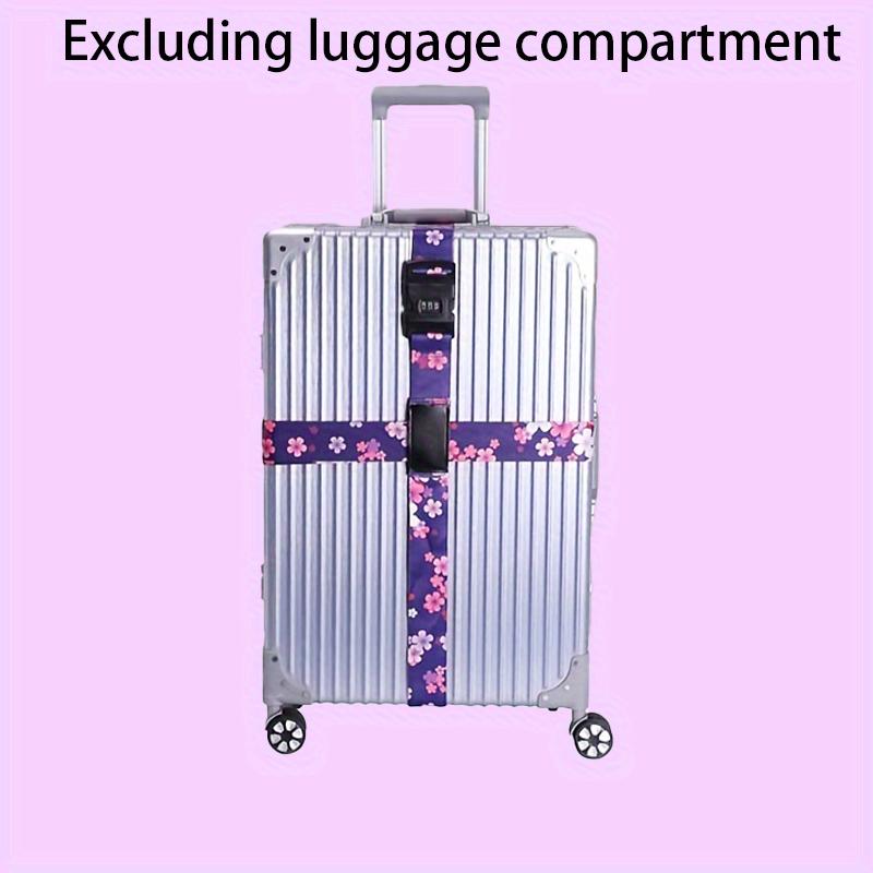 1PC Übersee Reisekoffer-Bindegurt Reisetrolley Gepäckverpackung Seil Gepäcktrolley Sicherheitsbindegurt Luggage strap with password