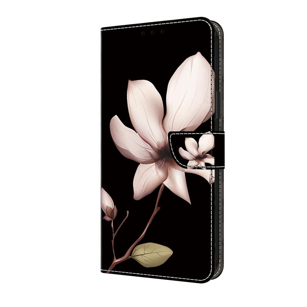 Für Samsung Galaxy Serie A12, A13, A14, A21, A22, S10, S21, S22, S23...Blume Eule Schmetterling Löwe Tiger Pferd Muster bemalt Handy Shell Ledertasche Samsung Galaxy S21 Ultra