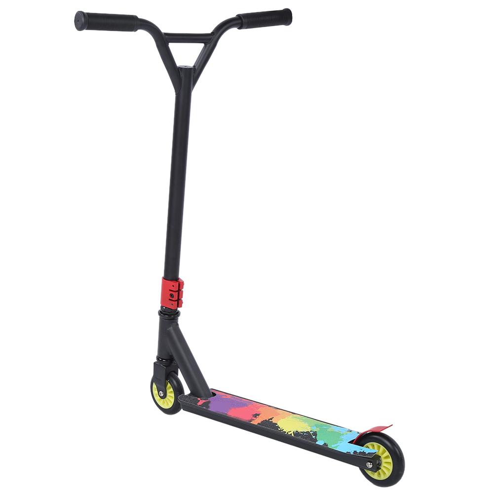 Hochwertiger, leichter, tragbarer Stunt-Scooter für Erwachsene, Scooter-Set, Ausrüstung, Schwarz