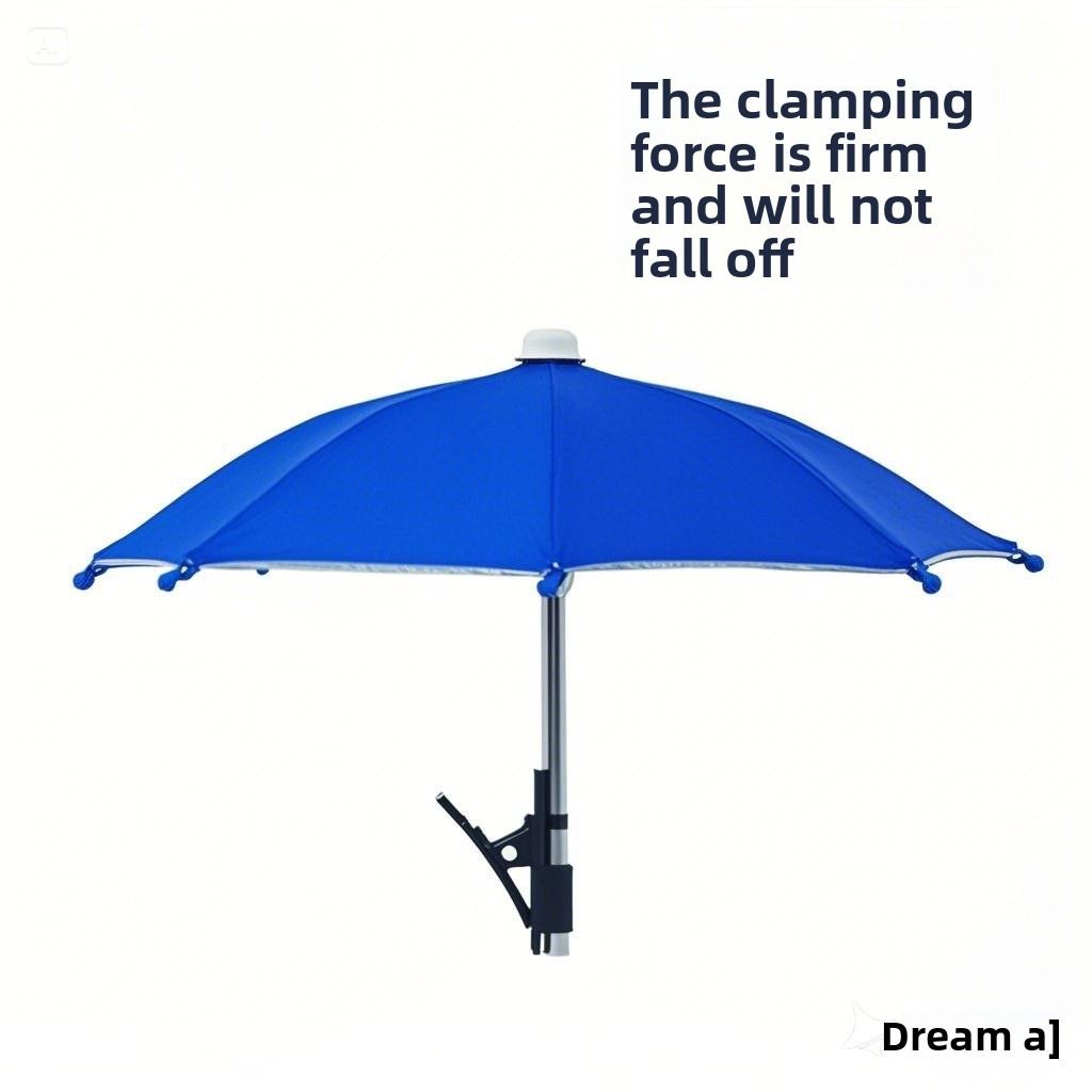Handyhalter Sonnenschirm-Klammer Schirm Outdoor Handy Fixierschirm Regenschirm Sonnenschirm Handy Entspiegelter Kleiner Schirm 1PCS königsblau