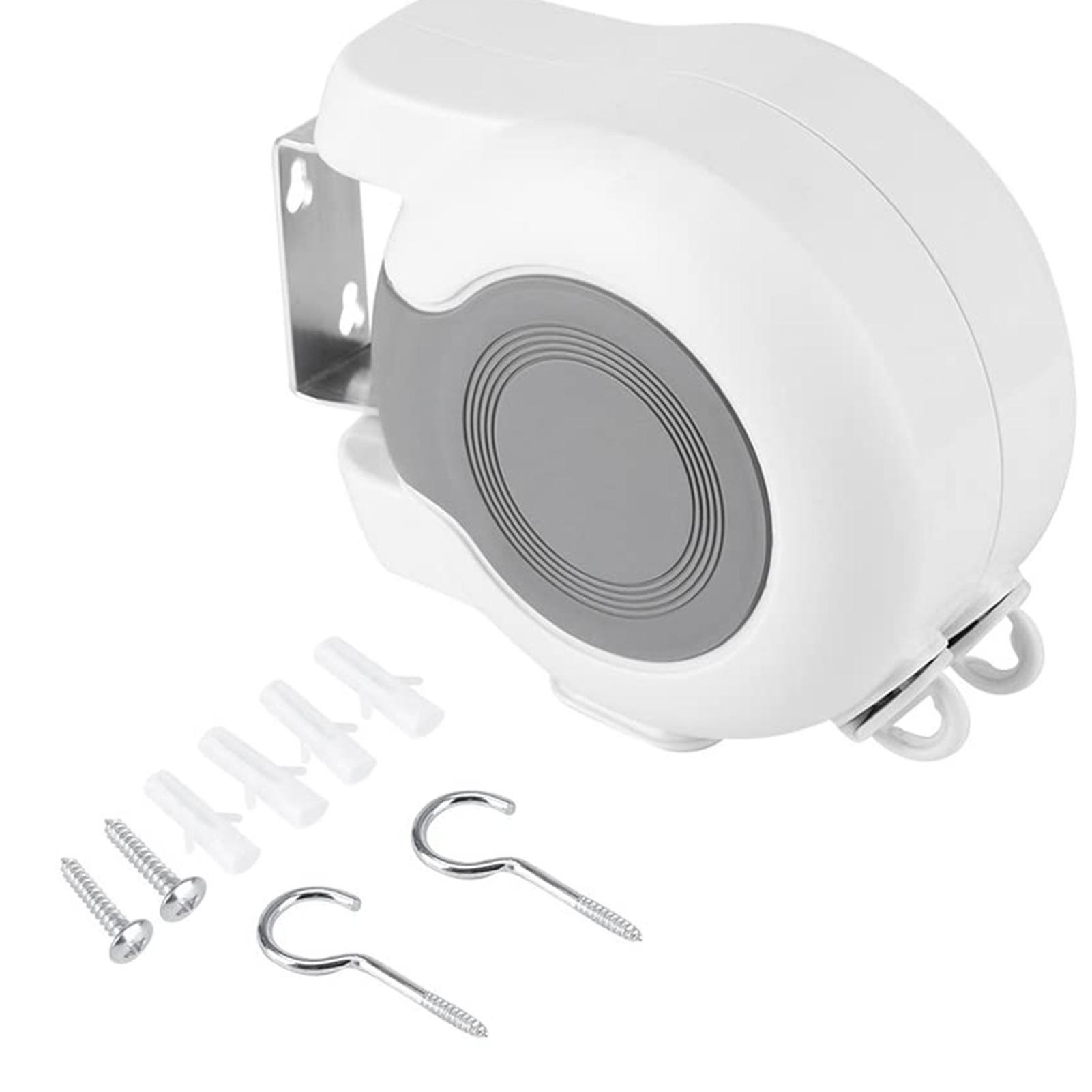 13m Wandmontierte Einziehbare Doppelte Wäscheleine Innen Außen Waschen Wäsche Werkzeug