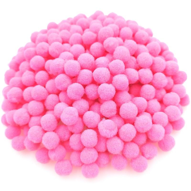 150 Stück/100 Stück 10/15 mm Pompones Pompom Nähen Plüschball DIY Handarbeit Material Flauschiges Hochzeitsdekor Bastelzubehör Schmuck Weiches Kinderspielzeug Zubehör 10mm 150Pcs dunkel rosa