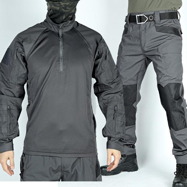 Taktische Frosch Anzug Männer Airsoft Kleidung Militär Paintball 2 Stück Sets SWAT Assault Shirts Special Forces Polizei Uniform Hosen S