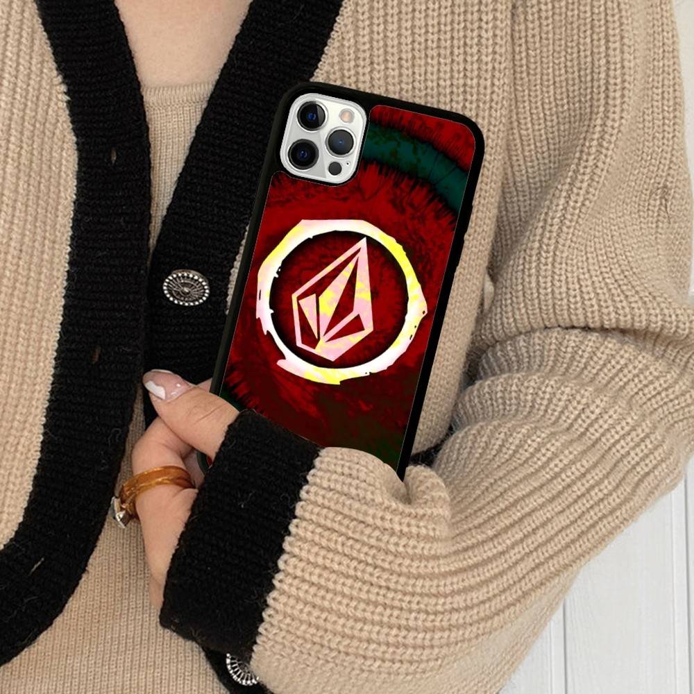 V-Volcom LOGO Mode Für IPhone 17 16 15 14 13 12 11 Pro Max Plus Stoßfestes PC+TPU Handy-Rückseite iPhone 15pro max